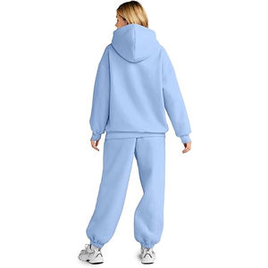 Survêtement élégant pour femmes 2025 | Sweat à capuche personnalisé + pantalon de survêtement | Fournisseur de vêtements de sport parfait pour la salle de sport, le yoga, l'utilisation de Streetwear - Product Image 3