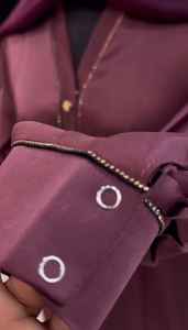 Vêtements musulmans traditionnels pour femmes, élégants et modestes, brodés à la main, chaîne de diamants, manches plissées, Abaya, robes de Dubaï, respirantes - Product Image 2