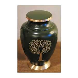 Nueva apariencia con diseño de precio razonable y artículos funerarios de urna de oro hechos a mano Diseño personalizado de cremación de urna de aluminio con calidad superior - Product Image 6