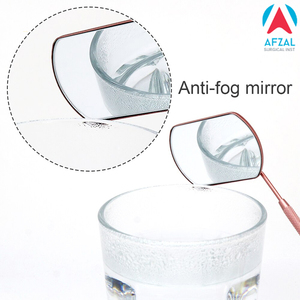 Forme carrée de miroir cosmétique de bureau en or rose de haute qualité avec lumière pour le maquillage et l'éclairage des cils - Product Image 4