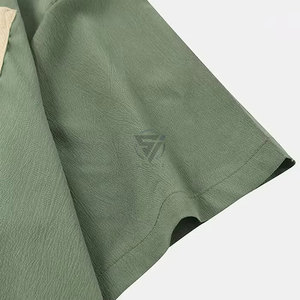 Ensemble court pour homme, nouveau design, tissu jacquard, décontracté, confortable et extensible, t-shirt à manches courtes + ensemble short - Product Image 5