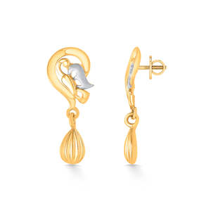 Pendientes de Perlas Esmeralda y Diamantes con Baño de Oro de 18K para Mujer, Ideales para Bodas - Product Image 3