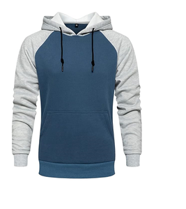 เสื้อฮู้ดสำหรับผู้ชาย เสื้อสเวตเชิ้ตมีฮู้ดแบบสวมหัว มีกระเป๋าแบบคาบอง - Product Image 1