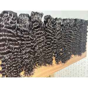 Wholesale Natural Wave Kinky <b>Curly</b> <b>Hair</b> <b>Extensions</b> Wigs Indian Human <b>Hair</b> in Its Original Color for Black Women - Product Image 4