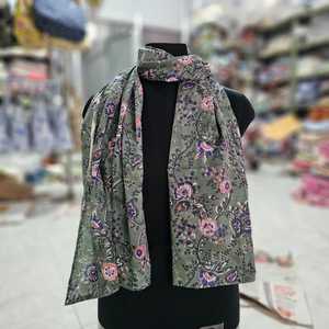 Écharpes en coton imprimé bloc à la main étoles de 12x72 pouces magnifiquement conçues - Product Image 6