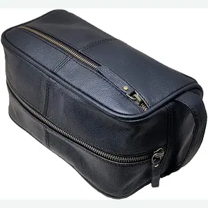 Nuova borsa da toilette classica di lusso Dopp Kit borsa cosmetica borsa da viaggio in pelle di lusso da viaggio in pelle da barba