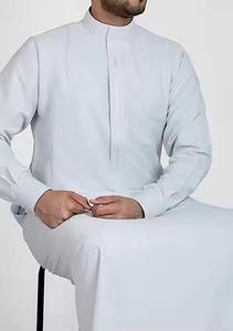 Thobe islamique pour homme, robe arabe à manches longues, vêtements musulmans modestes, longue thobe pour homme - Product Image 5