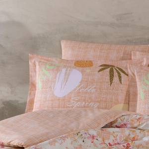 Ensemble de housse de couette en popeline double Lily Salmon Hobby Literie élégante de couleur saumon pour une touche élégante - Product Image 2