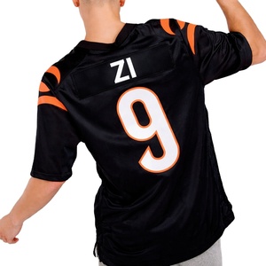 เสื้อฟุตบอลอเมริกันดีไซน์ใหม่ปี 2026 สำหรับผู้ชาย ผ้าโพลีเอสเตอร์ระบายอากาศได้ดี ชุดทีมพิมพ์หมายเลขตามสั่ง เสื้อยืดกีฬา Y2K รับผลิตแบบ OEM ODM - Product Image 3