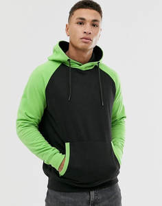 Uso al aire libre Ropa de moda Hombres Sudaderas con capucha Ropa casual Uso de invierno Sudaderas con capucha Calidad Premium Sudadera con capucha de dos colores en contraste para hombres - Product Image 1