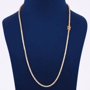 สร้อยคอเทนนิสเงินแท้ 925 คุณภาพดีเยี่ยม ดีไซน์ทันสมัย หรูหรา สไตล์งานแต่งงาน ประดับเพชรแล็บเจียระไนแบบบริลเลียนท์ - Product Image 1