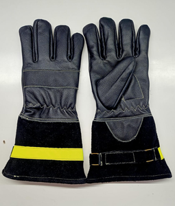 Guantes de soldadura TIG MIG con alta visibilidad Guantes de cuero de vaca ignífugos de 16 pulgadas con protección contra el calor de La Palma reforzada para soldadores - Product Image 5