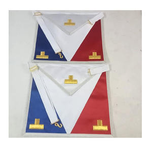 Regalia Masónica: Conjunto de Compañero del Arco Real, Cuero Blanco y Azul, Hecho a Mano, Delantal de Alto Sacerdote del Arco Real de Alta Calidad 2026 - Product Image 1