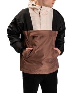 Chaqueta Cortavientos de Verano para Hombre con Logotipo Personalizado, Transpirable, de Poliéster, con Cierre de Media Cremallera, Impermeable, Cortavientos, Ropa de Calle - Product Image 1