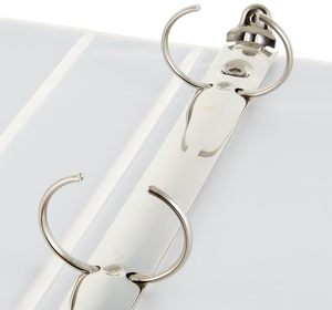 Classeur à 3 anneaux, 1 pouce - Blanc, lot de 4 - Product Image 3