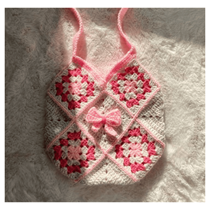 Bolso de Ganchillo Hecho a Mano con Material de Cuerda de Algodón, Ideal para Salidas a la Playa y Uso Casual, Producido en Vietnam - Product Image 2