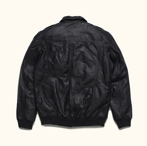 แจ็คเก็ตหนังผู้ชายดีไซน์ยอดนิยม คุณภาพสูง 100% คอตั้ง กันน้ำ แขนยาว ปรับแต่งได้ ราคาสมเหตุสมผล - Product Image 5