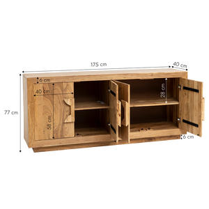 Lonni acacia wood <b>sideboard</b> - Product Image 5