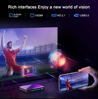 Venta caliente fuerte 8K Android TV Box 2025 4K 8GB RAM 128GB ROM Android 14 Amlogic S905X4 Control de voz Reproductor multimedia
