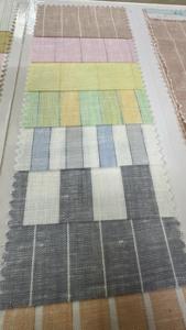 Fourniture en gros de tissu de robe d'été de qualité supérieure pour les filles à la mode couleurs unies tissé lin mélange de coton élégant vêtements lourds - Product Image 2