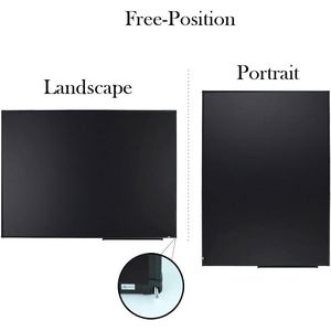 Tableau à craie mural magnétique 48x36 Tableau d'affichage noir avec PE pour une écriture facile - Product Image 6