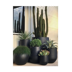 Factory Direct Sales <b>Light</b> Weight Durable Planter Pots Large Round Decorative metal bowl Flower Pots & Planter for Garden - Product Image 4