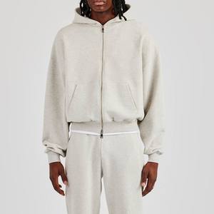 สเวตเตอร์คอกลมของผู้ชายชุดวอร์มโอเวอร์ไซส์สำหรับออกกำลังกายแบบเรียบๆ2025ออกแบบได้ตามต้องการ - Product Image 1