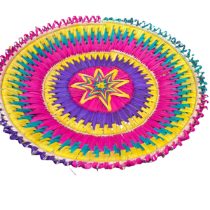 Assiette Traditionnelle Pakistanaise Chabbi pour Roti, Fabriquée à la Main, Assiette de Service pour Chapati Multicolore, Assiette de Service pour Changair et Pain - Product Image 4