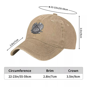 Gorra de Béisbol Ajustable Unisex con el Emblema de los Masones del 32º Grado del Rito Escocés, Gorra Masónica Bordada, Gorras Personalizadas de Hip Hop - Product Image 6