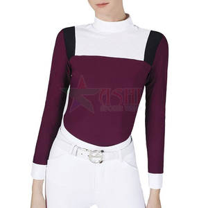 OEM ODM Customized Waterproof Windproof Women's Equestrian <b>Horse</b> <b>Riding</b> Show Shirts Spandex/Polyester Professional Design - Product Image 1