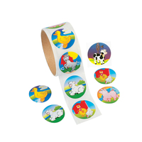 Autocollants personnalisés pas chers pour enfants, motifs de dessins animés mignons, en rouleau, pour récompenses, enseignants, étudiants, encouragement, fabriqués au Guangdong