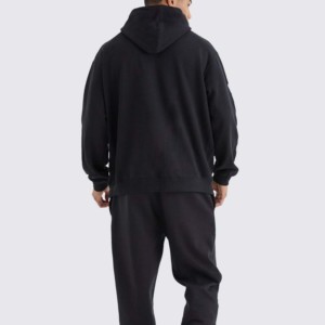 เสื้อฮู้ดซิปเต็มตัวผ้าฟลีซคอตตอน 100% แบบกำหนดเองสำหรับผู้ชายและเด็กผู้ชาย สไตล์ใหม่สำหรับฤดูหนาว พร้อมโลโก้ปัก - Product Image 6