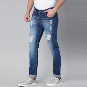Nouveau style du fabricant pour hommes 100% coton Slim Fit Denim Jeans à la mode droit Design personnalisé pour l'hiver Style décontracté - Product Image 4