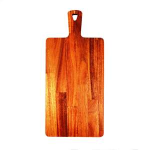 Planche à fromage avec poignée Planche à découper rectangulaire en bois d'acacia Blocs à découper personnalisés en gros Blancs et bruns fabriqués en Inde - Product Image 3