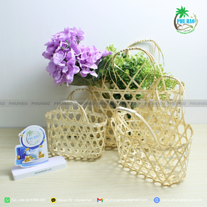 TOP PRODUCT Export From Vietnam Eco-Friendly and Durable Bamboo <b>Baskets</b>: A Natural Alternative for Everyday Use - Product Image 4
