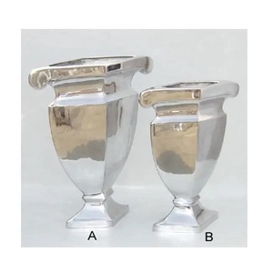 New Arrival Elegant Vintage Indoor Aluminum Flower Pot & <b>Vase</b> High Quality Eco-Friendly Lightweight Customizable Home Decor - Product Image 1