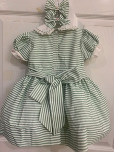 Robe en lin doux smocké faite à la main pour bébé filles Style décontracté pour le premier anniversaire de l'enfant en bas âge OEM Made in Vietnam - Product Image 4