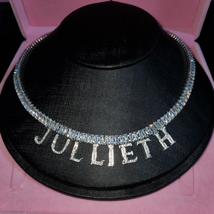 Gargantilla de cadena de serpiente chapada en oro personalizada con diamantes y perlas, joyería religiosa de moda para cristianos, regalo perfecto - Product Image 2