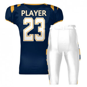 Uniforme d'équipe de football américain personnalisé avec manches courtes Logo de motif de sublimation de conception OEM Vêtements de football américain - Product Image 4