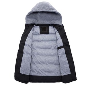 Puffer <b>Jackets</b> High Street Quality Hoodie Plain Solid Color <b>Men's</b> Down Puffer <b>Jackets</b> OEM Custom Printed Winter Sleeveless - Product Image 2