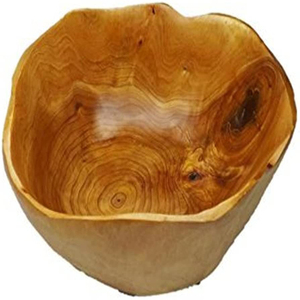 ALAD-cuenco de madera de olivo para ensalada, cuenco único para servir búhos - Product Image 6