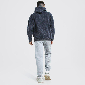Pull à capuche délavé à l'acide pour hommes Vente en gros Meilleur fournisseur Logo en douane Offre Spéciale Streetwear Sweat à capuche délavé à l'acide sur mesure - Product Image 4