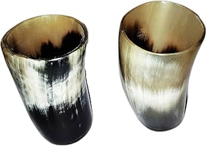 Gobelet en corne fait à la main en verre de style Viking le plus vendu pour offrir des objets de collection et des événements thématiques d'Inde - Product Image 6