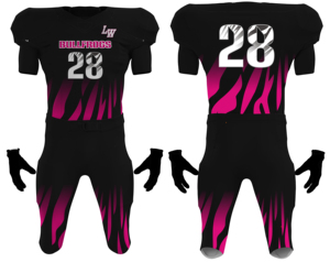 Uniforme de football américain pour adultes, impression numérique, design personnalisé, manches courtes, imprimé, vêtements d'équipe de club, nom et numéro cousus - Product Image 3