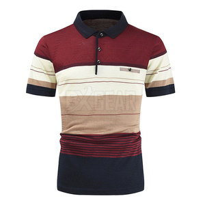 Cómoda camiseta Polo para hombre con cuello simple y estilo de botón Ajuste ligero Ideal para actividades diarias - Product Image 1