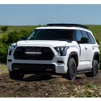 Grille de radiateur, calandre avant, grille de pare-chocs avec feux LED pour Toyota Sequoia 2022-2023