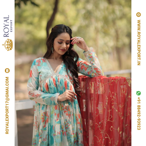 ชุดราตรีพิมพ์ลายดิจิทัลพร้อมชุดผลิตในระดับพรีเมียม - Product Image 5