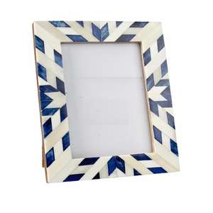 High Quality Moroccan Style Inlay <b>Photo</b> <b>Frame</b> Handmade Grey Bone Inlay Table Top Desk <b>Photo</b> <b>Frame</b> Available in 4x6 5x7 Sizes - Product Image 6