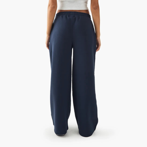 Pantalones Térmicos de Mujer con Cintura Elástica Media, Ajuste Holgado, Felpa, Pierna Ancha, Ecológicos, Transpirables, Estilo Urbano, Casuales, Invierno, Holgados - Product Image 2