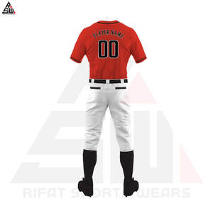 Nuevo diseño de moda 100% poliéster personalizado Unisex béisbol Jersey conjuntos de uniformes diseñe su propio uniforme de béisbol para la venta - Product Image 6